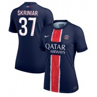 Camisa de Futebol Paris Saint-Germain Milan Skriniar #37 Equipamento Principal Mulheres 2024-25 Manga Curta